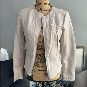 Women's Studded Light Pink Jacket